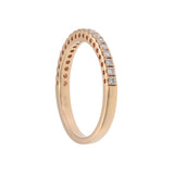14KT Rose Gold Round Cut Diamond Band