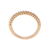 14KT Rose Gold Round Cut Diamond Band