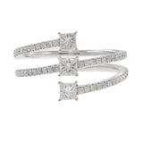 18KT White Gold Diamond Wrap Ring
