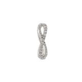 18KT White Gold Infinity Diamond Eternity Band