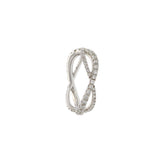 18KT White Gold Infinity Diamond Eternity Band
