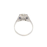 Edwardian Era 18/14KT Diamond and Sapphire Ring