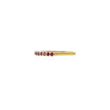 18K Yellow Gold Ruby Stackable Band