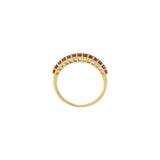 18K Yellow Gold Ruby Stackable Band