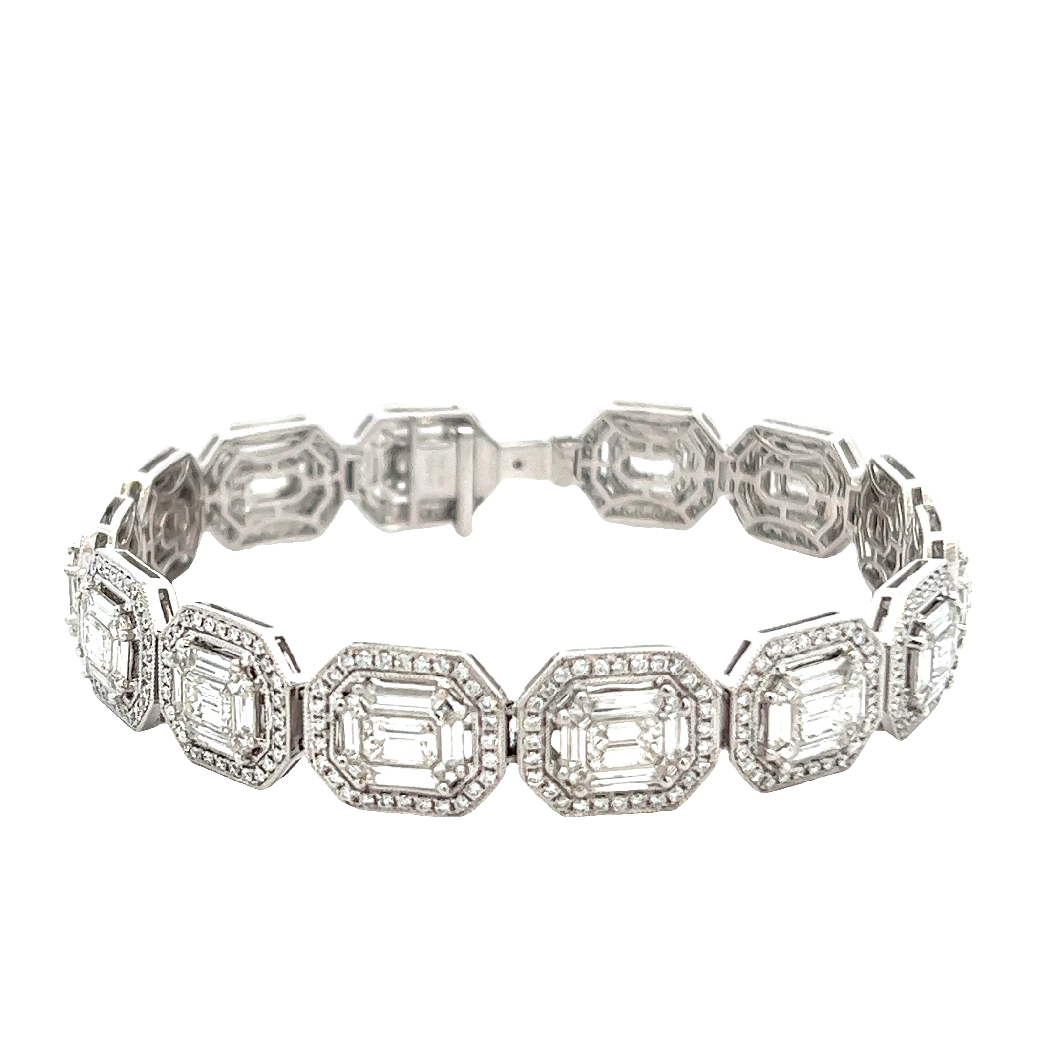 18KT White Gold Diamond Bracelet