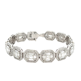 18KT White Gold Diamond Bracelet