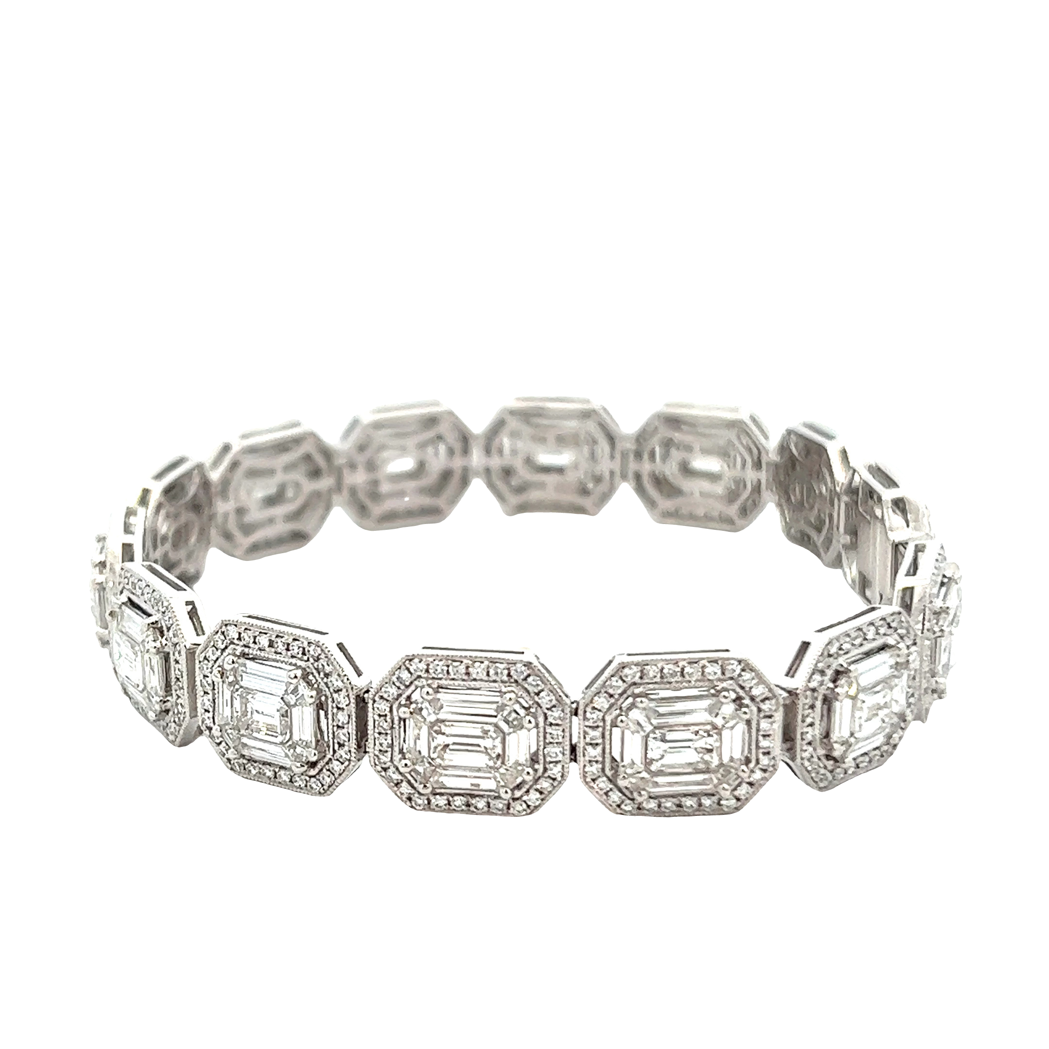 18KT White Gold Diamond Bracelet