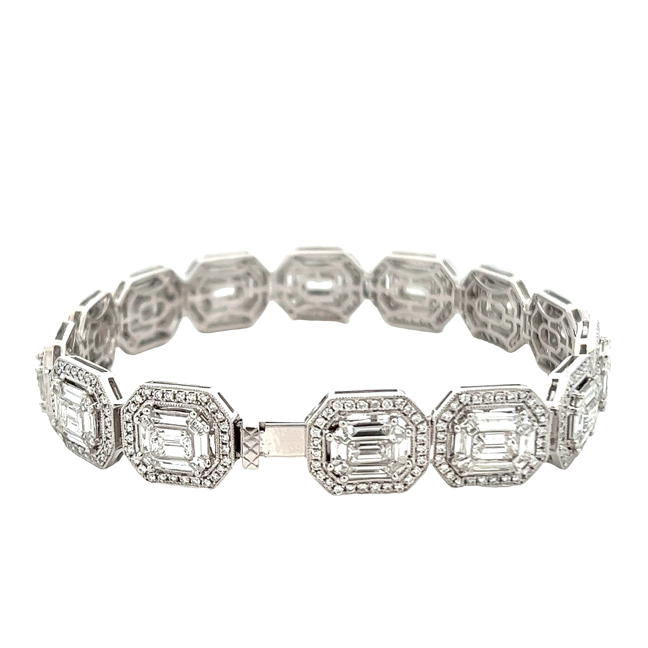 18KT White Gold Diamond Bracelet