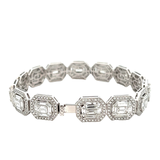 18KT White Gold Diamond Bracelet