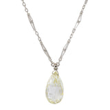 Victorian Era 8.94CT Briolette Diamond Necklace