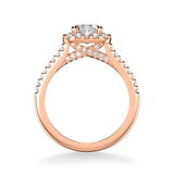 Liv Classic Round Halo Diamond Engagement Ring