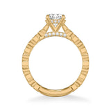 Louisa Vintage Side Stone Diamond Engagement Ring