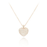 14KT Rose Gold Diamond Heart Pendant