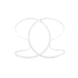 18kt White Gold Diamond Double Circle Bangle