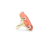 18kt Yellow Gold Coral Ring