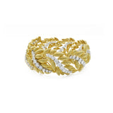 Estate 18KT Diamond Leaf Bracelet