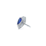 Platinum 5.0ct Tanzanite and 4.27ct Diamond Ring - Certified
