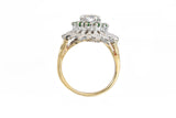 Estate 14KT Two Tone Gold Diamond Ring