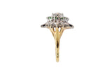 Estate 14KT Two Tone Gold Diamond Ring