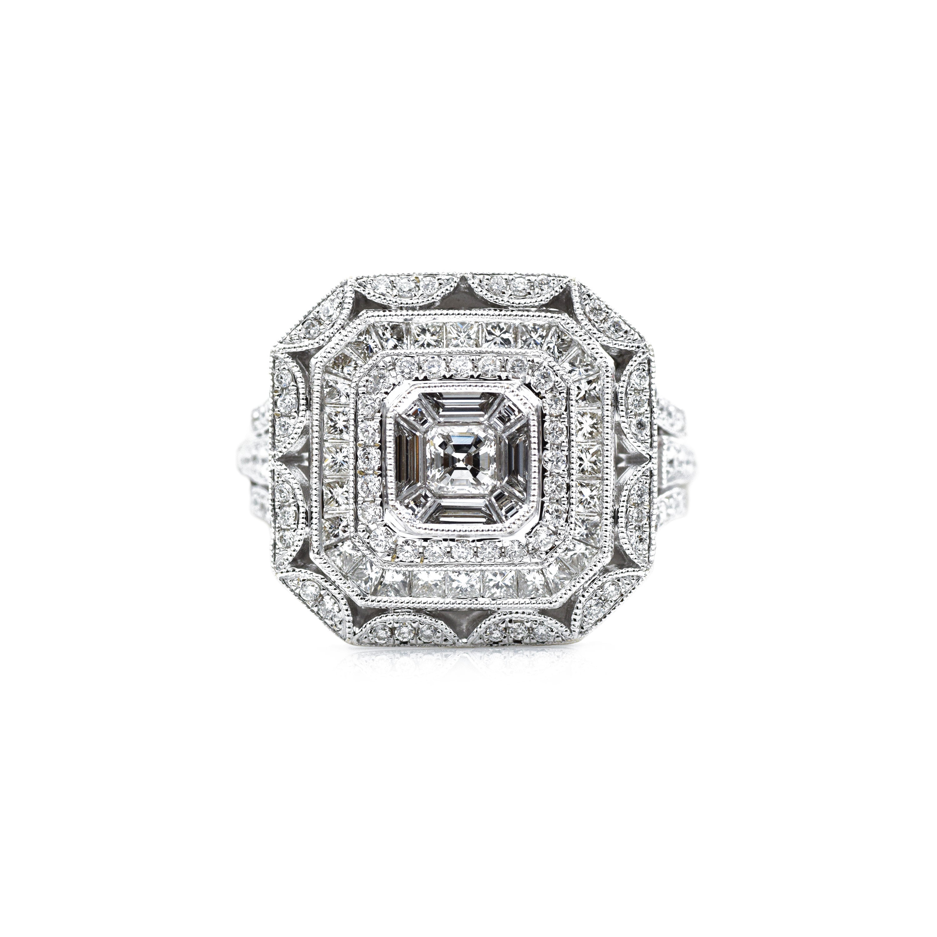 18kt White Gold and 2.0ct Certified Diamond Ring