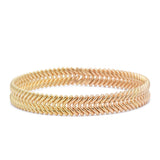 18KT Rose Gold Chimento "Armilla" V Link Cuff