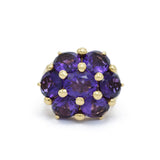 18KT Estate Amethyst Gold Dome Ring
