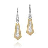 Diamond Deco Tie Earrings