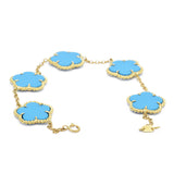 Turquoise Flower Bracelet