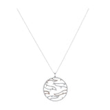 14KT Rose And White Gold Diamond Pendant