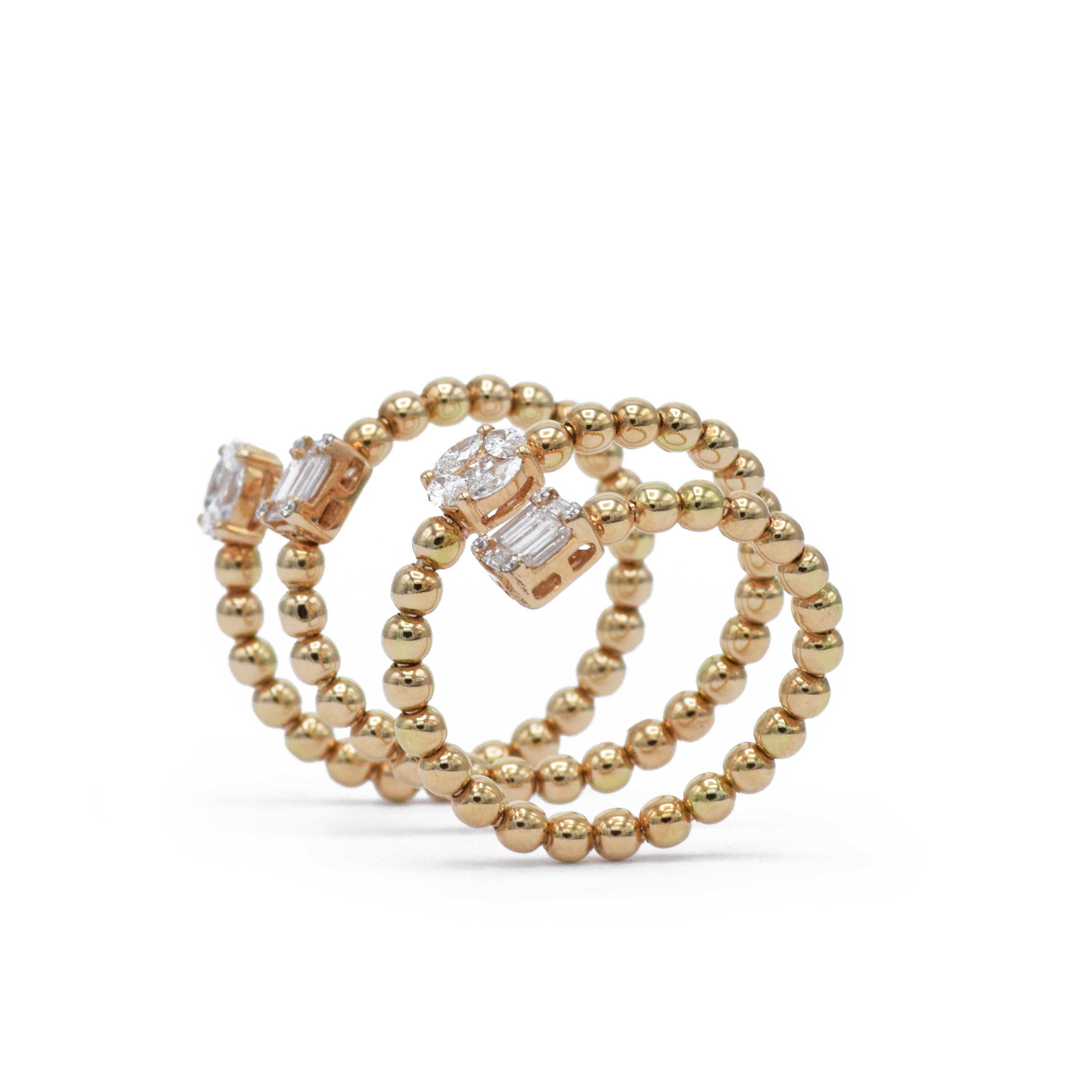 18kt Rose Gold Diamond Wrap Ring