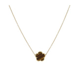 18kt Yellow Gold Flower Necklace
