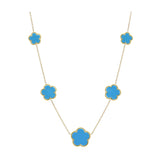 Turquoise Flower Necklace