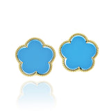 Turquoise Flower Earrings