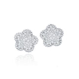 Diamond Flower Earrings