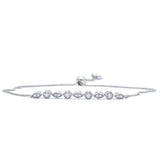 14KT White Gold Adjustable Bracelet