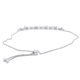14KT White Gold Adjustable Bracelet