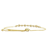 14kt Yellow Gold Adjustable Diamond Bracelet