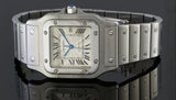 Vintage Cartier watch with stainless steel bracelet featured in a buying guide explaining what to check before purchasing