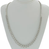 14KT White Gold Pear Shape Diamond Necklace – 4.00CT TW