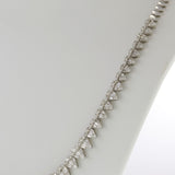 14KT White Gold Pear Shape Diamond Necklace – 4.00CT TW