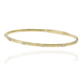 14KT Yellow Gold Five Stone Flex Diamond Bracelet – 0.18CT-TW