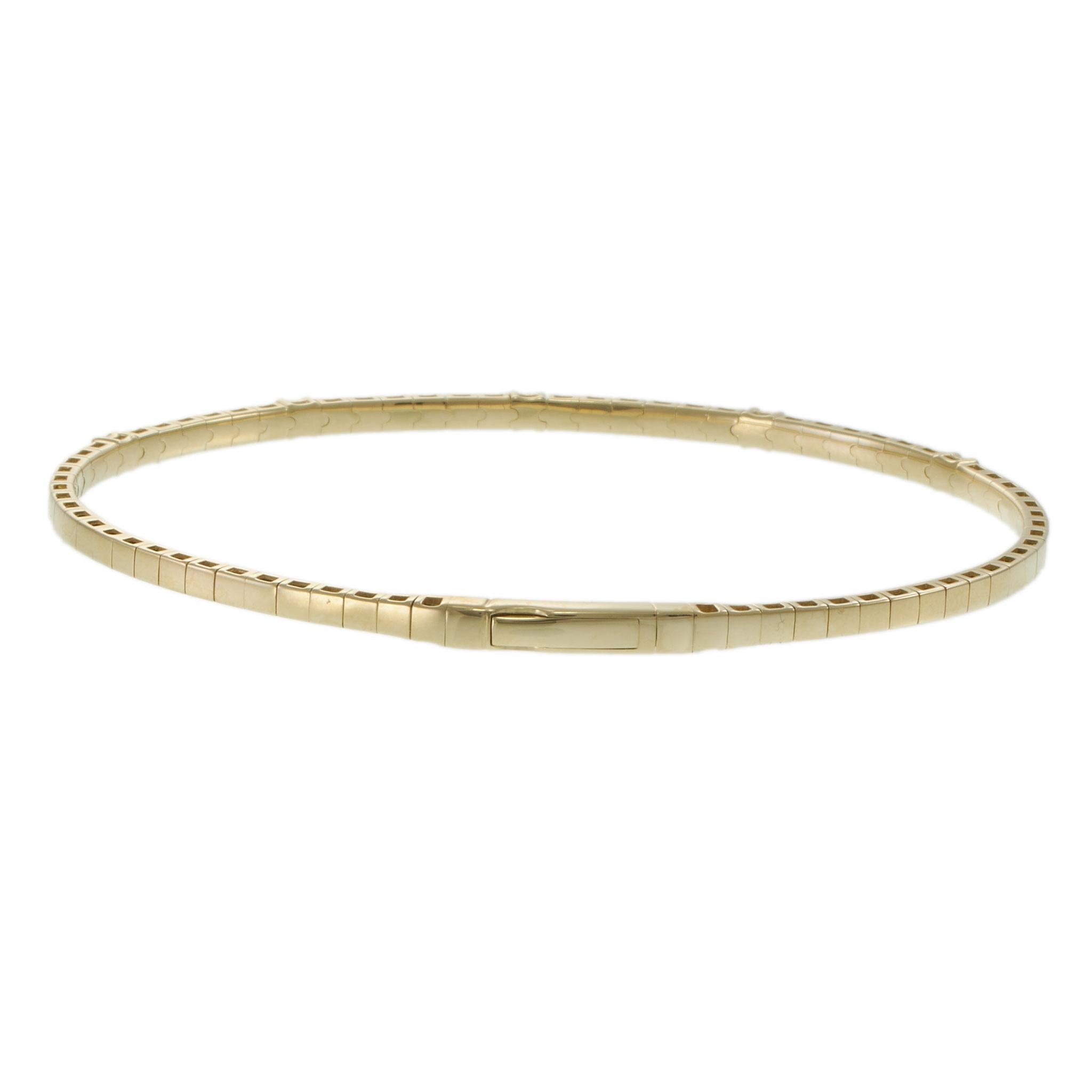 14KT Yellow Gold Five Stone Flex Diamond Bracelet – 0.18CT-TW