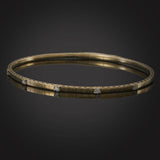 14KT Yellow Gold Five Stone Flex Diamond Bracelet – 0.18CT-TW