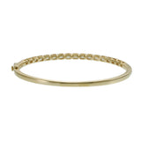 14KT Yellow Gold Baguette Natural Diamond Bezel Bangle – 1.80CT-TW