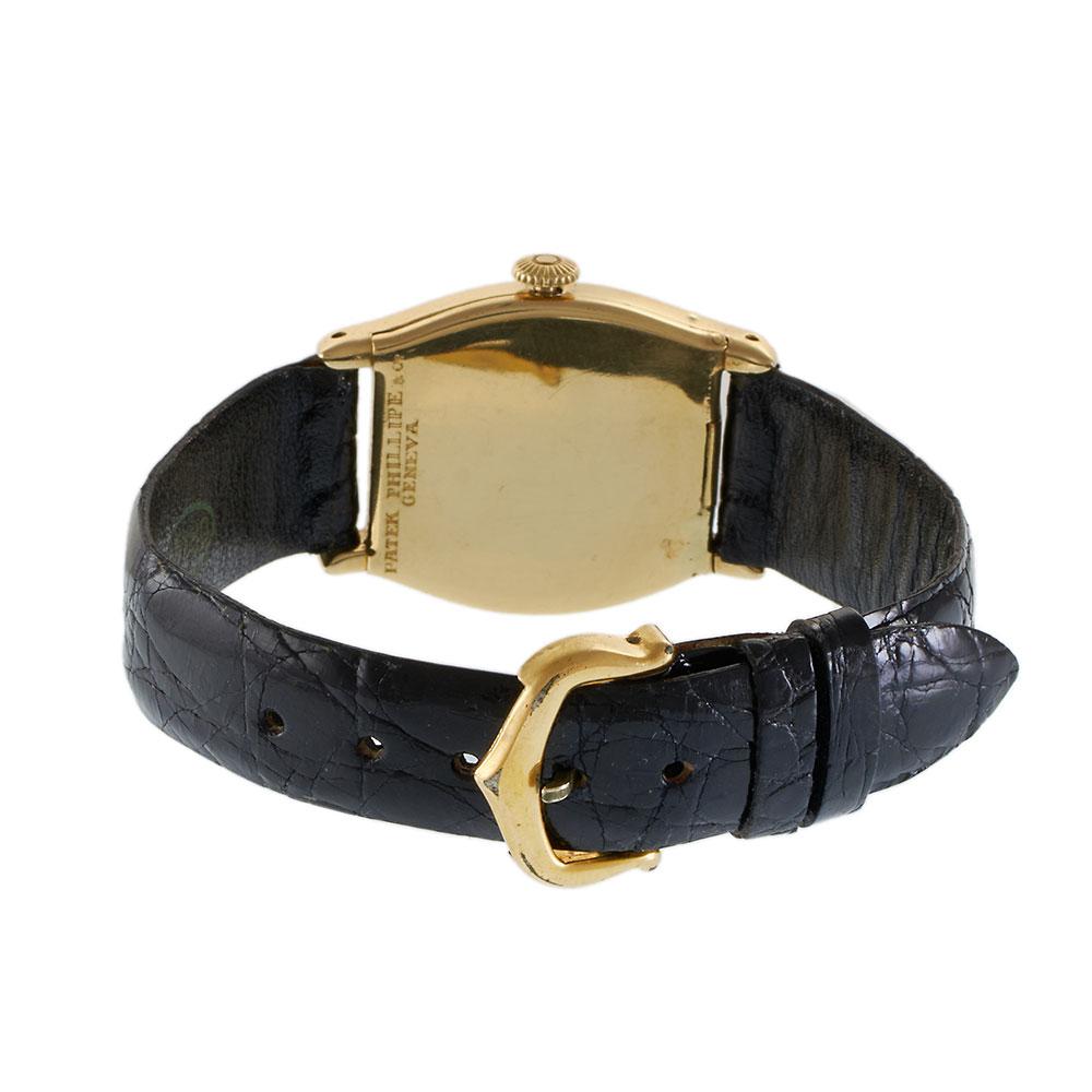 Vintage 1920s Patek Philippe Tonneau Watch 18KT Yellow Gold – Manual Wind