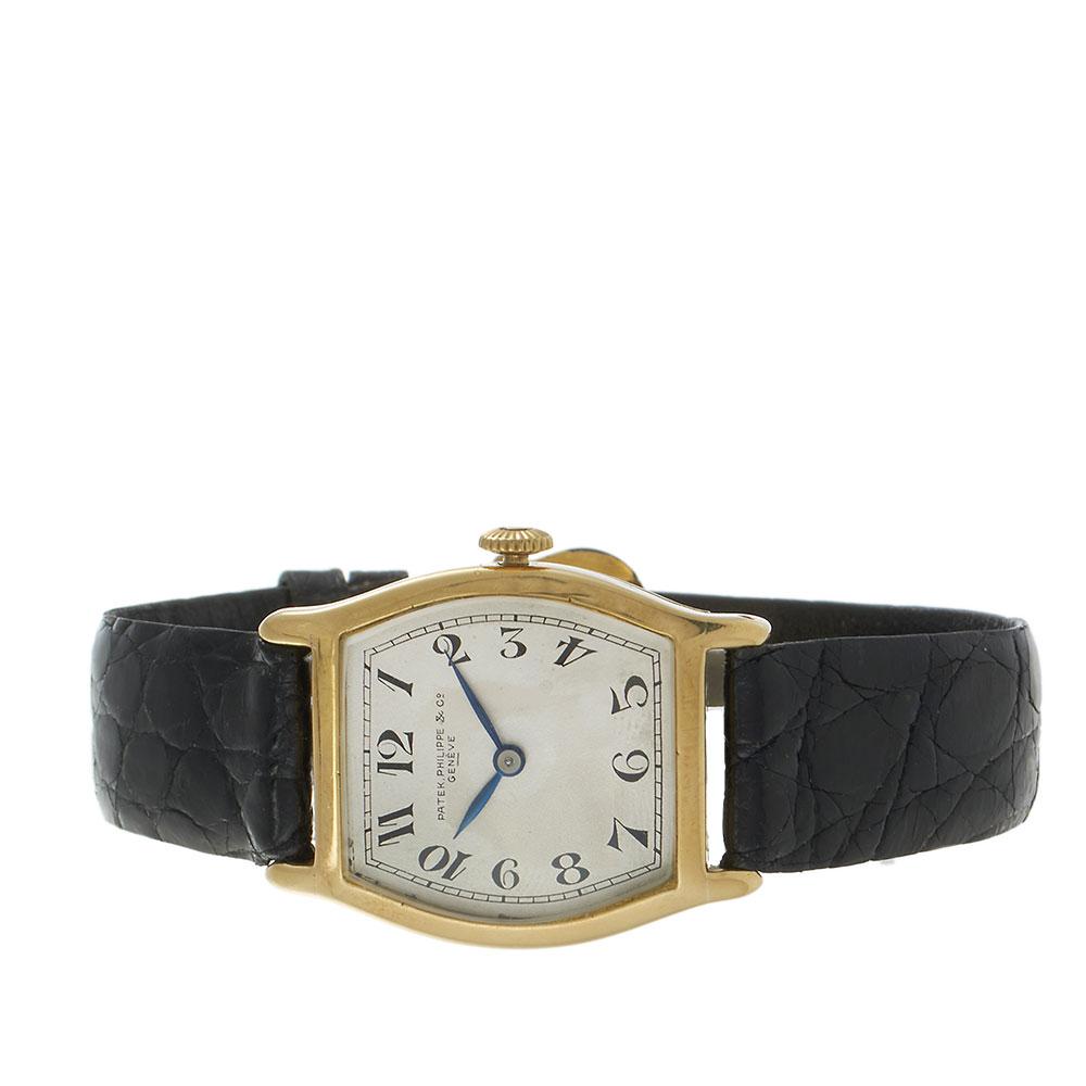Vintage 1920s Patek Philippe Tonneau Watch 18KT Yellow Gold – Manual Wind