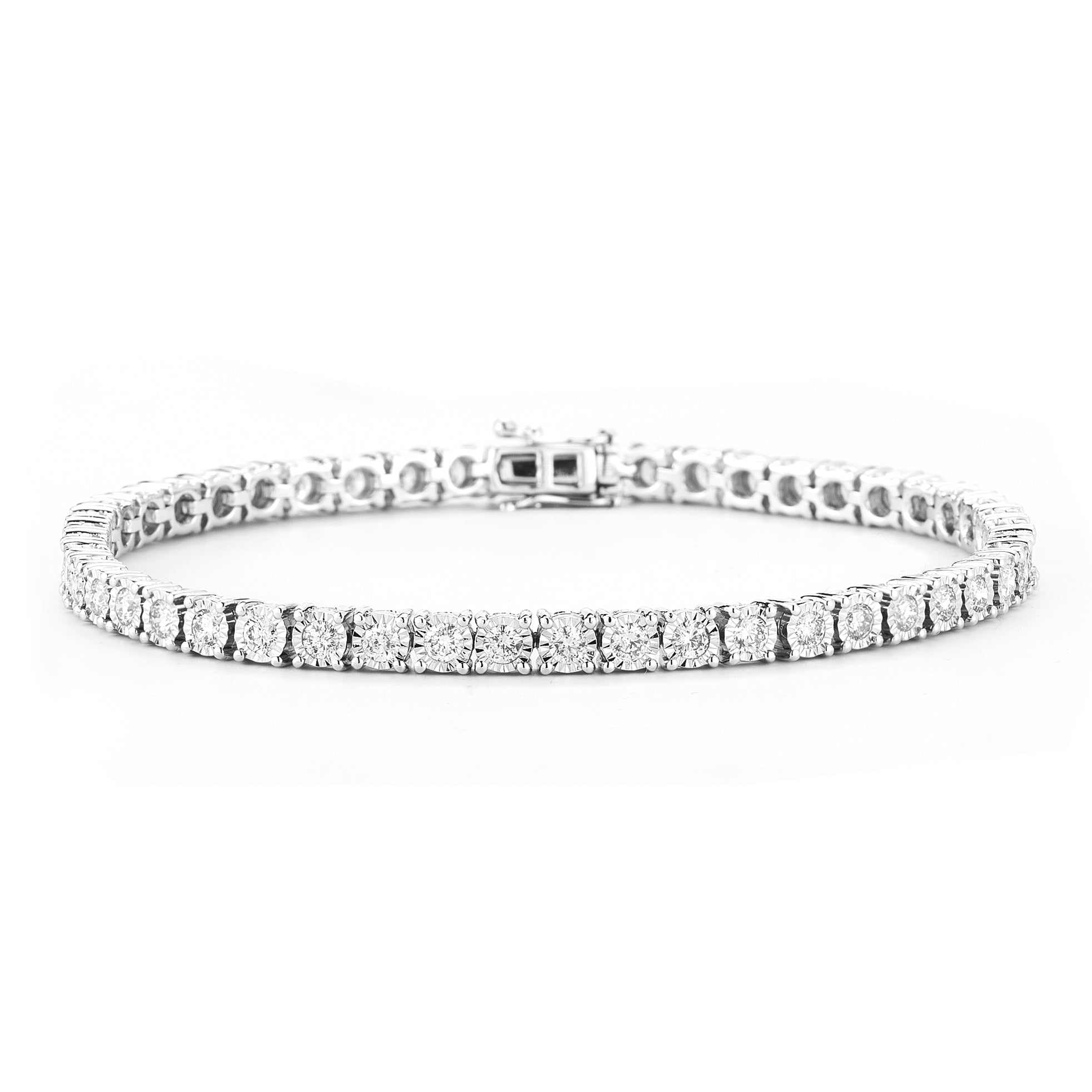 14KT White Gold 1.00CT Diamond Tennis Bracelet