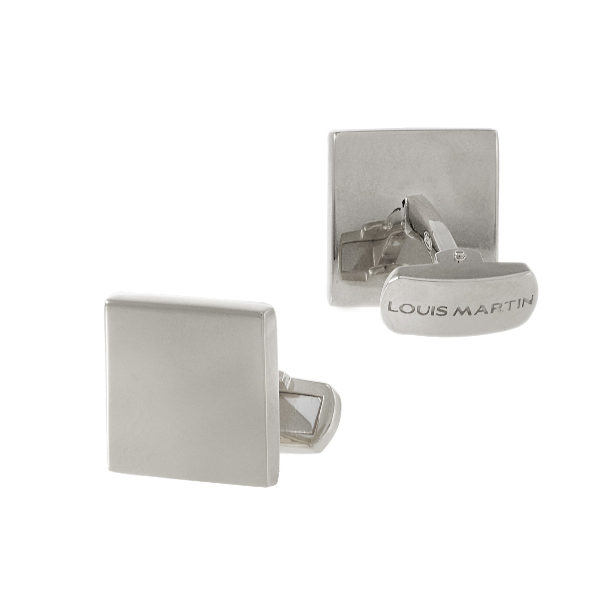 Louis Martin Sterling Silver Square Cufflinks