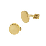 Louis Martin Vermeil Round Disc Cufflinks