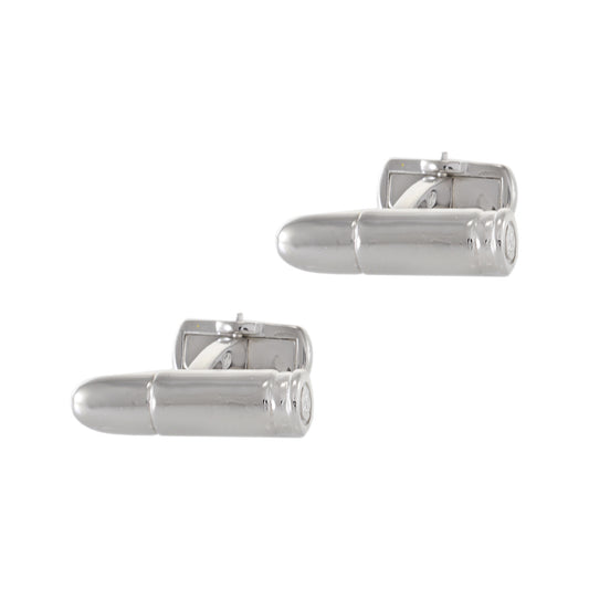 Louis Martin Sterling Silver Bullet Cufflinks